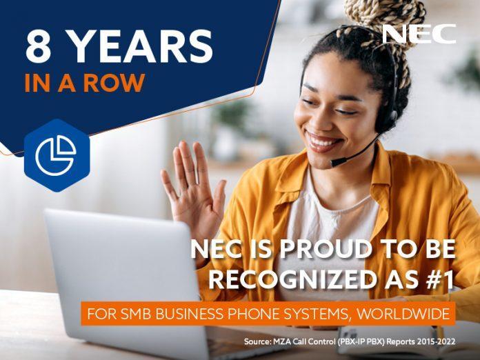 8 Years at the Top: NEC Continues to be the Global Leader in SMB Phone Systems