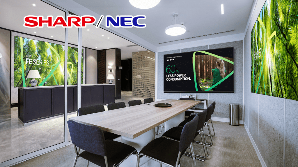 Sharp NEC Launches Energy-Efficient dvLED FE Series Bundles for Sustainable Indoor Signage