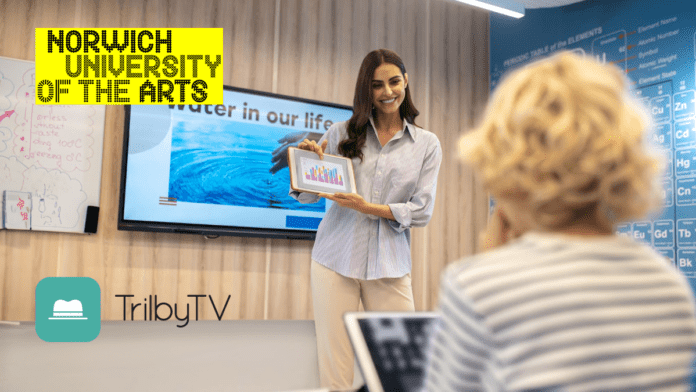 Enhancing Academic Community with TrilbyTV Digital Signage at Norwich University of the Arts