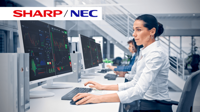 Revolutionising Workspaces: Sharp NEC Introduces First Sharp-Branded Desktop Displays