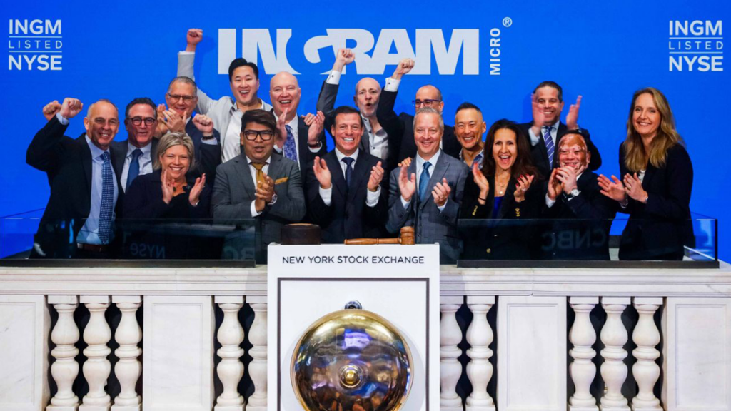 Ingram Micro becomes a public company on the NYSE under the ticker symbol INGM